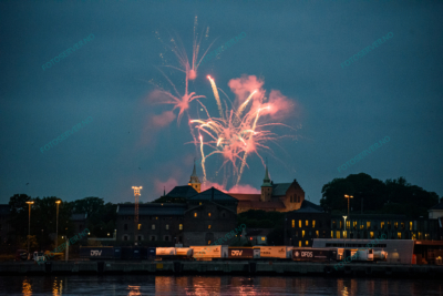 Photo – Fireworks – Evening – Oslo – Akershus_Festning – 3487